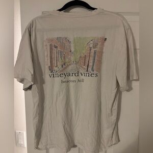 Vineyard Vines White Pocket Tee - Beacon Hill, Boston